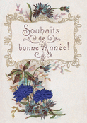 Souhaits fleuris pour une ann&eacute;e radieuse